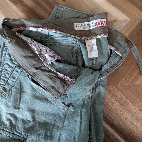 Vintage Polo Jeans Company Ralph Lauren Cargo Capri Low-Rise - Picture 4 of 5